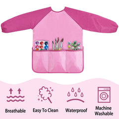 Front view showing three pockets for markers and small toys