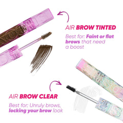 Kosas Air Brow Gel close-up brush for precise, controlled application.