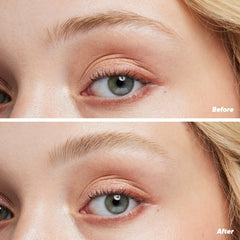 Kosas Air Brow Gel spoolie applies tint for fuller, defined brows.