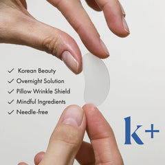 KPLUS patch with adenosine and hyaluronic acid hydrates and supports skin.