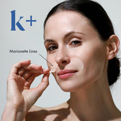 KPLUS pillow-wrinkle shield patch minimizes pillow creases around the mouth.