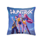 KPop Demon Hunters Huntr-X pillow front with official licensed design