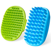 KQUQK dog bath brush set with two brushes for quick cleansing and hair removal