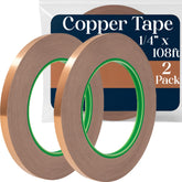Kraftex Copper Tape on stained glass edge for polished soldering