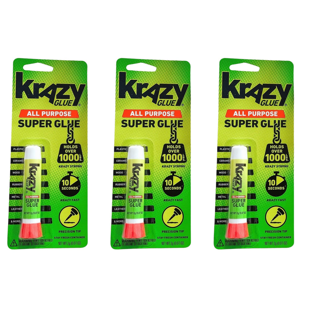 Krazy Glue Elmer's Original bottle close-up for fast repairs.