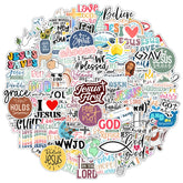 Krazy4K water bottle stickers add color and faith to daily hydration.