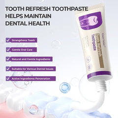 Kreain Nature Tooth Refresh paste texture close-up with clean enamel feel.