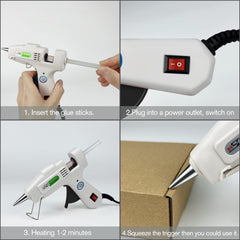 Krightlink hot glue gun kit ergonomic handle aids steady control during projects
