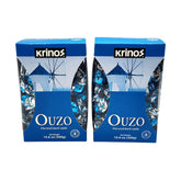 Krinos Ouzo Candy pack shot showing a two-pack, ideal for gifts and gatherings.