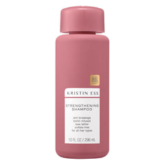 Kristin Ess Biotin Shampoo bottle front shows sulfate-free, color-safe cleansing benefits