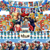 KROCEUS One Piece banner decor for a vibrant party setup.