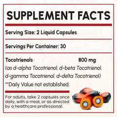 Kroppssund Tocotrienol liquid capsules close-up—easy-to-swallow convenience.