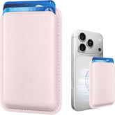 KRTALS magnetic wallet with iPhone 17 Pro Max front view for secure card storage