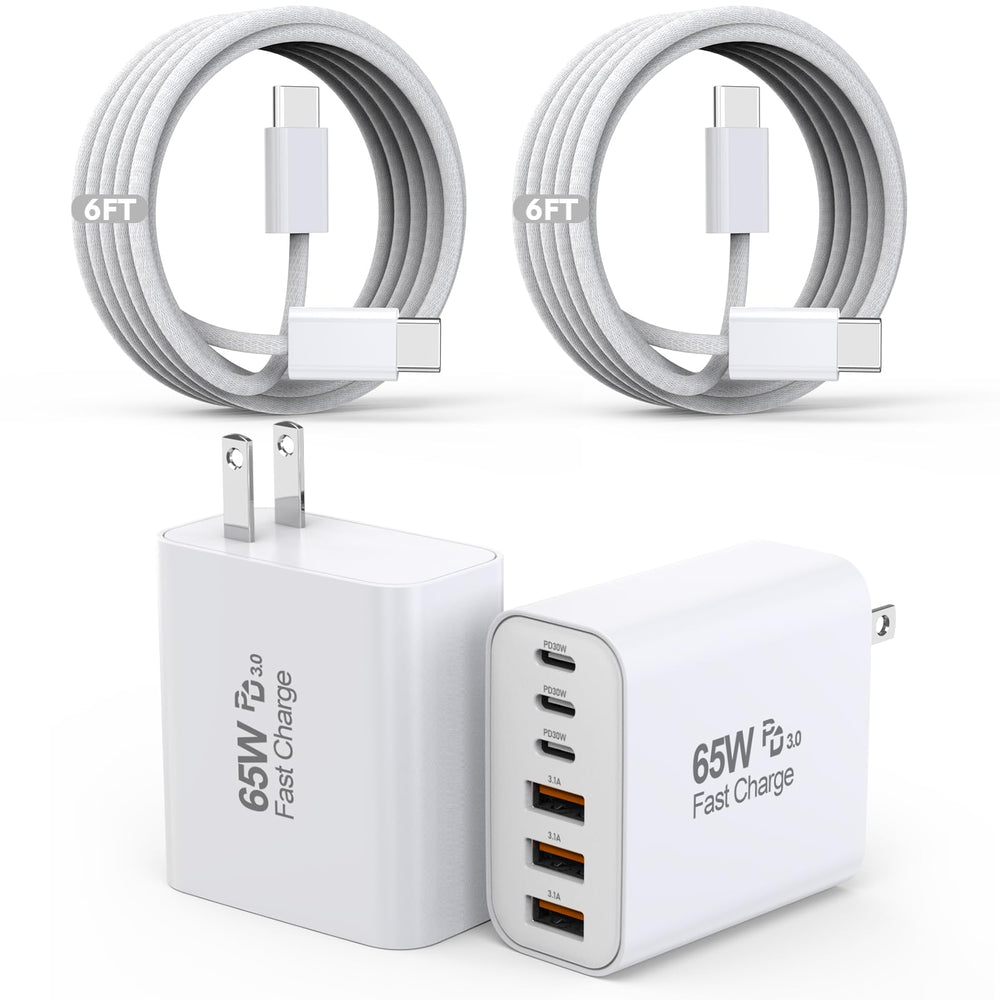 Kruidvat 65W multiport USB-C charger block with six ports