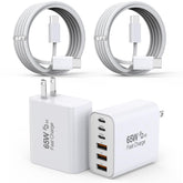 Kruidvat 65W multiport USB-C charger block with six ports