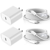 Kruidvat fast iPhone charger with 6ft cable, ideal for home charging.