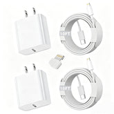 Kruidvat iPhone fast charger 10ft cable offers long reach for bed or desk charging.