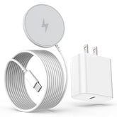 Kruidvat Magnetic iPhone Charger 15W powering devices quickly for home or office.