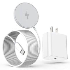 Kruidvat Magnetic iPhone Charger 15W powering devices quickly for home or office.