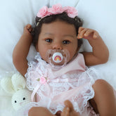 KSBD Reborn baby doll black girl 18 inch size for comforting play and nurturing