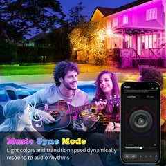 KSIPZE RGB LED strip illustrating music synchronization feature.