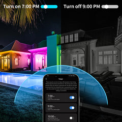 KSIPZE LED strip with timer for auto on/off scheduling.