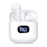 KTGEE T08 earbuds close-up showing lightweight design for comfortable all-day listening.