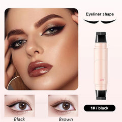KTouler Wing Eyeliner Stamp in brown creates natural definition with mirror-image precision.