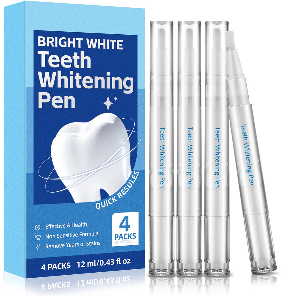 KTSAY Teeth Whitening Pen packaging shows a compact, portable kit for home use.