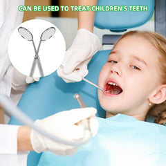 KuanStore dental mirror knurled handle offers comfortable grip and precise viewing.