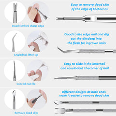 KuanStore toenail lifter set shown for gentle lifting and correction.