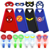 Kubusfly superhero cape set cape-assembly helps spark imaginative play with bright colors.