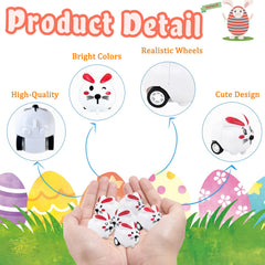 Kuihaazi smooth plastic Easter toy with durable pull-back action.