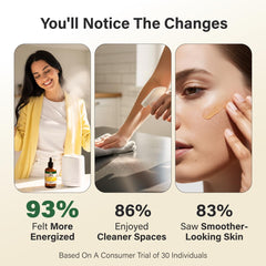 KUKKA Lemon essential oil applied to hair care routine for a fragrant boost.