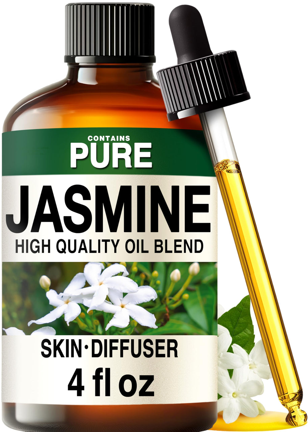 KUKKA Jasmine essential oil bottle for diffuser use in the living room.