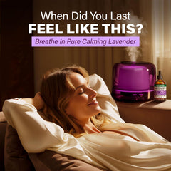 KUKKA Lavender essential oil for skin image suggests soft-looking skin with gentle hydration.