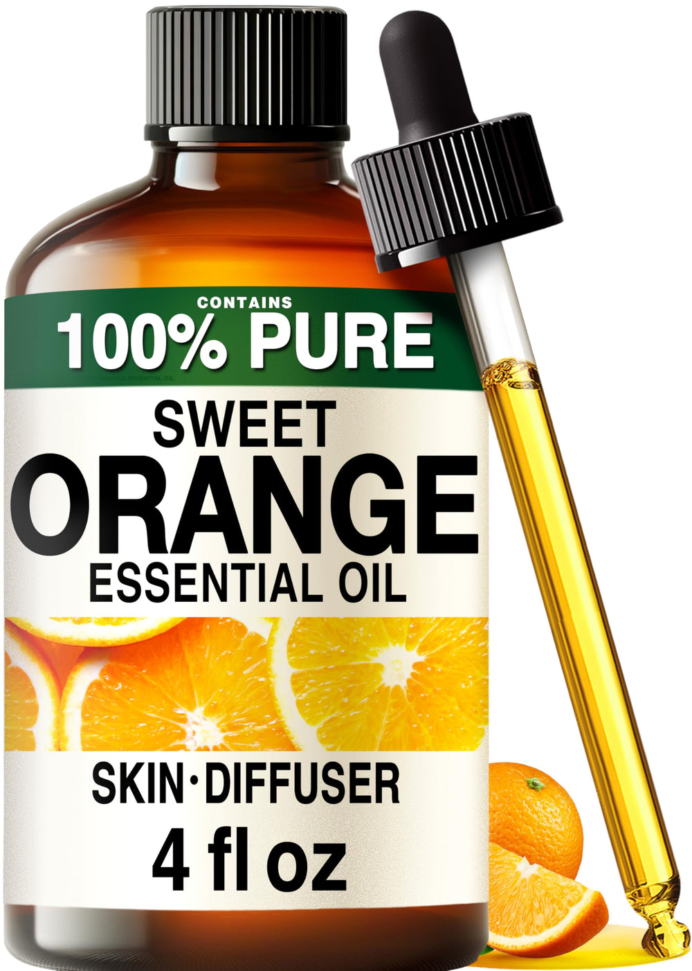 KUKKA orange essential oil bottle for diffuser use with citrus aroma.