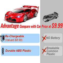 KULARIWORLD remote control car red side profile perfect for obstacle navigation