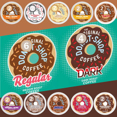 KUPIX 30-count variety pack coffee pods displayed for tasting and gifting.