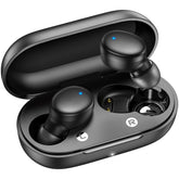 Kurdene wireless earbuds case open for easy charging on the go.