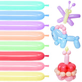 KUULBELA pastel long balloons in assorted colors, ideal for vibrant party arches.