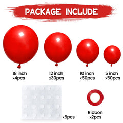 KUULBELA red 12-inch balloons ideal for garlands and arches
