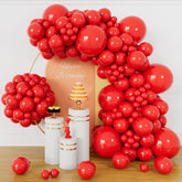 KUULBELA red 18-inch balloons for a bold birthday decor look