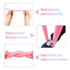 KUULBELA twisting balloons for animal shapes, perfect for interactive parent-child crafts.