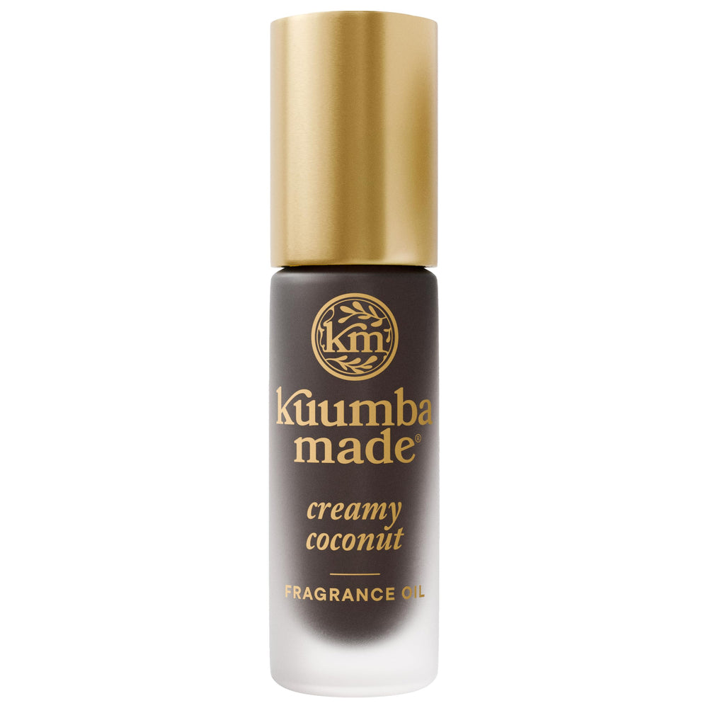 Kuumba Made Creamy Coconut fragrance oil bottle with tropical scent for daily wear.