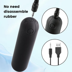 Kverg massager charging hole shown with direct charging capability