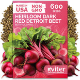KVITER Detroit Dark Red Beet seeds pack, reliable germination for a thriving home garden