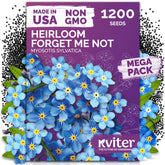 KVITER Forget Me Not seeds pack ideal for borders with blue spring blooms.