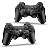 Kvkdiir 2-pack PS3 controller front view highlights ergonomic grip for long sessions