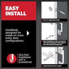 Kwikset San Clemente matte black finish complements modern entryways.